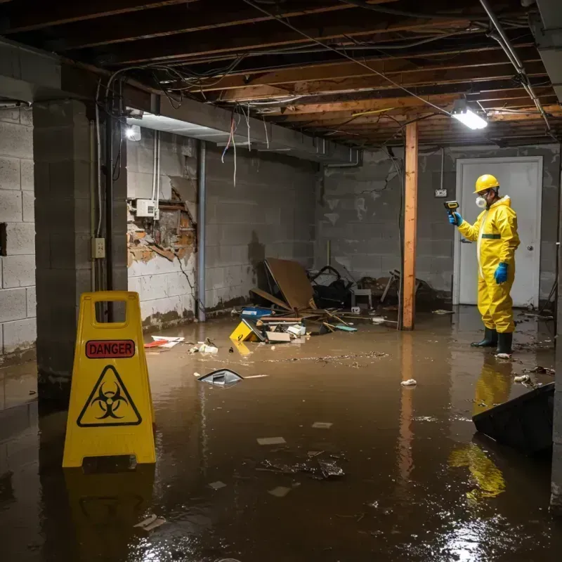 Flooded Basement Electrical Hazard in North Oaks, MN Property